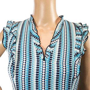 KARL LAGERFELD Blue Wt Dress 0 Sleeveless